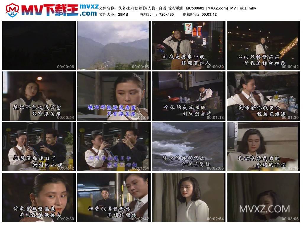 佚名-怎样信赖你(人物)_台语_流行歌曲_MC500602